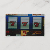 Sleufmachine in een casino visitekaartje (Achterkant)