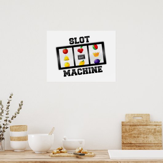 Sleufmachine kantelbaar pictogram poster (Keuken)