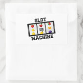 Sleufmachine kantelbaar pictogram rechthoekige sticker (Tas)