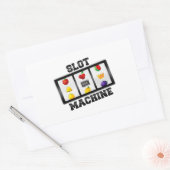 Sleufmachine kantelbaar pictogram rechthoekige sticker (Envelop)