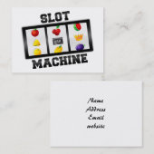 Sleufmachine kantelbaar pictogram visitekaartje (Voorkant / Achterkant)