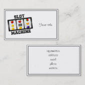 Sleufmachine kantelbaar pictogram visitekaartje (Voorkant / Achterkant)
