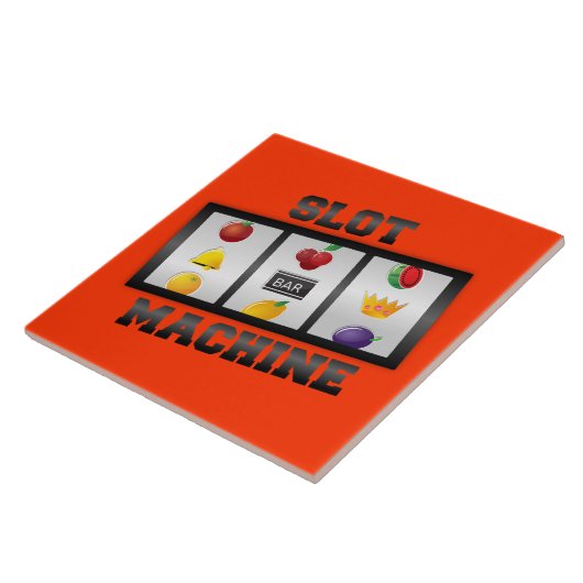 Sleufmachine, populair ontwerp tegeltje (Zijkant)