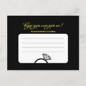 Sleufmachine Save the Date - Trouwen Aankondigingskaart (Achterkant)