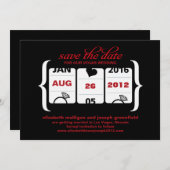 Sleufmachine Trouwdatum - Bruiloft Save The Date (Voorkant / Achterkant)