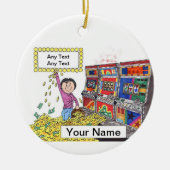 Sleufmachine - Vrouw Keramisch Ornament (Voorkant)