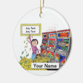 Sleufmachine - Vrouw Keramisch Ornament (Links)