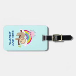 Sleufmodus geactiveerd Funny Illustratie Bagagelabel