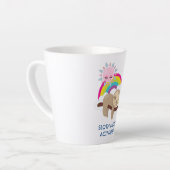 Sleufmodus geactiveerd Funny Illustratie Latte Mok (Linkerhoek)