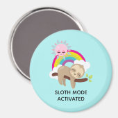 Sleufmodus geactiveerd Funny Illustratie Magneet (Voorkant / Achterkant)