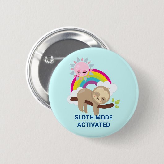 Sleufmodus geactiveerd Funny Illustratie Ronde Button 5,7 Cm (Voorkant /achterkant)