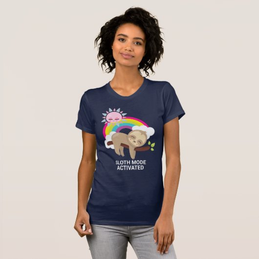 Sleufmodus geactiveerd Funny Illustratie T-shirt (Voorkant volledig)
