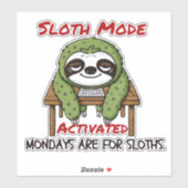 Sleufmodus geactiveerd sticker (Vel)