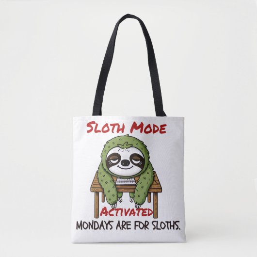 Sleufmodus geactiveerd tote bag (Voorkant)