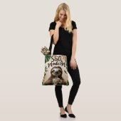 Sleufmodus ingeschakeld tote bag (Op model)