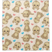 Sleufpatronen, klapsleuven, harten douchegordijn (Voorkant)