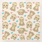 Sleufpatronen, klapsleuven, harten glazen onderzetter (Voorkant)