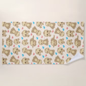 Sleufpatronen, klapsleuven, harten strandlaken (Voorkant)