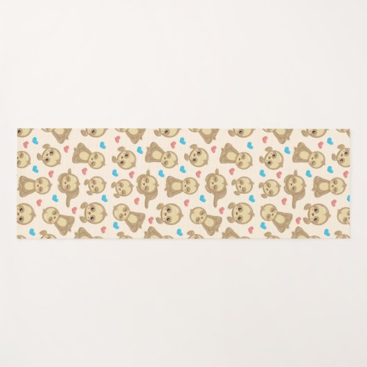 Sleufpatronen, klapsleuven, harten yogamat (Voorkant (horizontaal))