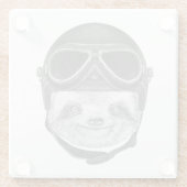 Sleufportret |  Helmet Glazen Onderzetter (Achterkant)