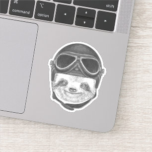 Sleufportret Helmet Sticker