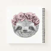 Sleufportret | Kop van Floral Notitieboek (Achterkant)