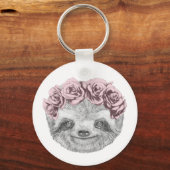 Sleufportret | Kop van Floral Sleutelhanger (Voorkant)