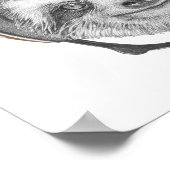 Sleufportret | Motorfiethelm Poster (Hoek)