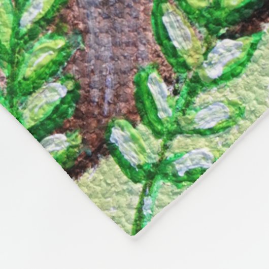 Sleufschildering Fleece Deken (Hoek)