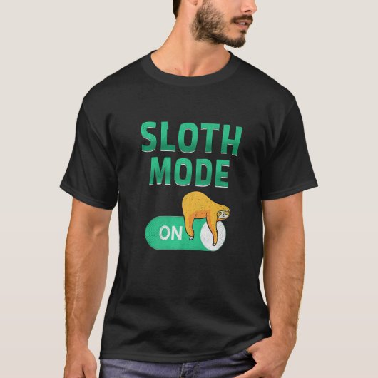 Sleufsleuven in Cute Sloth Love Sleuf Mode on T-shirt (Voorkant)