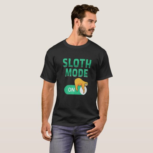 Sleufsleuven in Cute Sloth Love Sleuf Mode on T-shirt (Voorkant volledig)