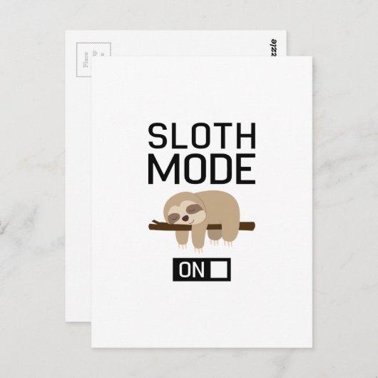 Sleufstand ingeschakeld briefkaart (Voorkant / Achterkant)