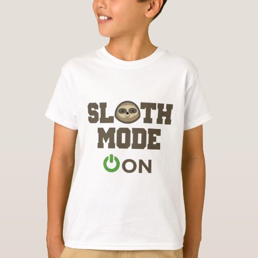 Sleufstand ingeschakeld t-shirt (Voorkant)