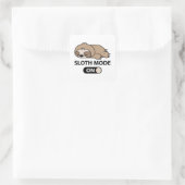 Sleufstand ingeschakeld vierkante sticker (Tas)