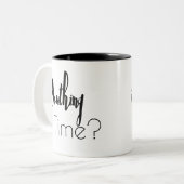 Sleuftijd Tweekleurige Koffiemok (Voorkant links)