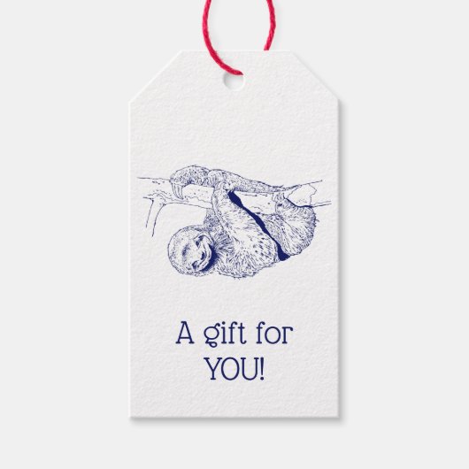 Sleuftreklichtfoto #1 Blauw Cadeaulabel (Voorkant)