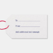 Sleuftreklichtfoto #1 Blauw Cadeaulabel (Achterkant Horizontaal)