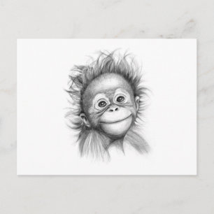 Sleutel - Baby Orang outan 2016 G-121 Briefkaart