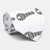 SLEUTEL BAR CODE Sleutels Barcode Patroon Ontwerp Stropdas (Opgerold)