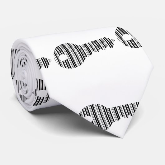 SLEUTEL BAR CODE Sleutels Barcode Patroon Ontwerp Stropdas (Opgerold)