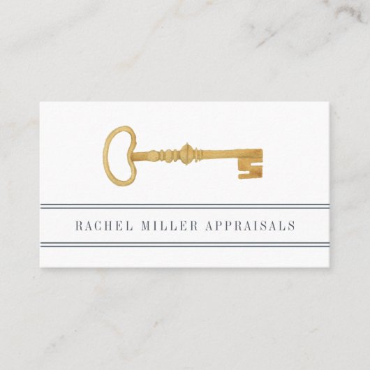  sleutel | Beoordeling van onroerend goed Visitekaartje (Voorkant)