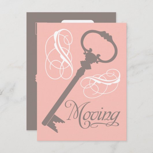  sleutel bewegende Briefkaarten (Voorkant / Achterkant)