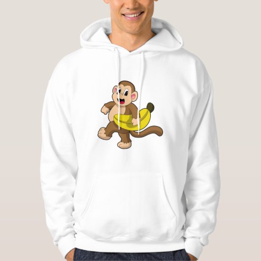 Sleutel bij het runnen met bananen hoodie (Voorkant)