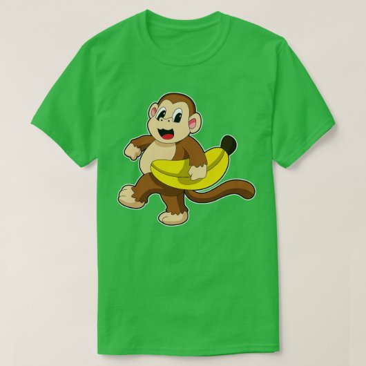 Sleutel bij het runnen met bananen t-shirt (Design voorkant)