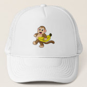 Sleutel bij het runnen met bananen trucker pet (Voorkant)