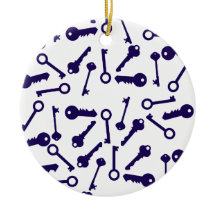Sleutel Blauw Patroon Product