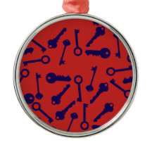 Sleutel Blauw Patroon Product
