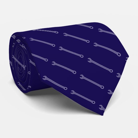 Sleutel blauw stropdas (Opgerold)