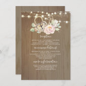 sleutel bruiloft informatie gast informatiekaartje (Voorkant / Achterkant)