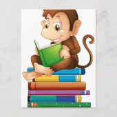 Sleutel en boeken briefkaart (Voorkant)